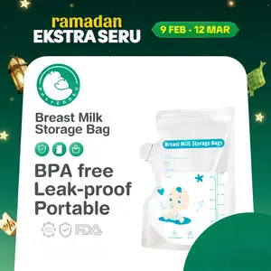 Preferred&Dr.isla Kantong ASI 150/250ml 10/30Pcs Penampung Asi Kantong Susu Pack Bpa Free Sekali Pakai Breastmilk Storage Bag Penyimpanan Bayi MSB01 Segel Lapisan Ganda Anti Bocor