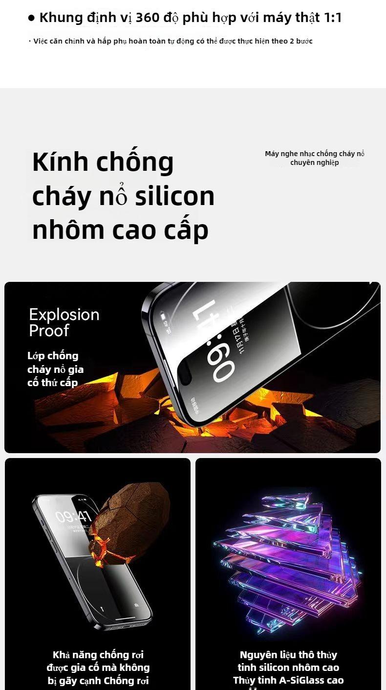 Product Introduction of Bảo Vệ Màn Hình Kính Cường Lực, Dành Cho Samsung S23, S23 +, S23FE, S24, S24 +, S24ULTRA, S21, S21 Plus, S22 Plus, S25, S25 Plus, S25 ULTRA, S22 A06, Bảo Mật Chống Gián Điệp, Lắp Đặt Không Có Bụi, Hỗ Trợ Một Phần Mở Khóa Vân Tay 3