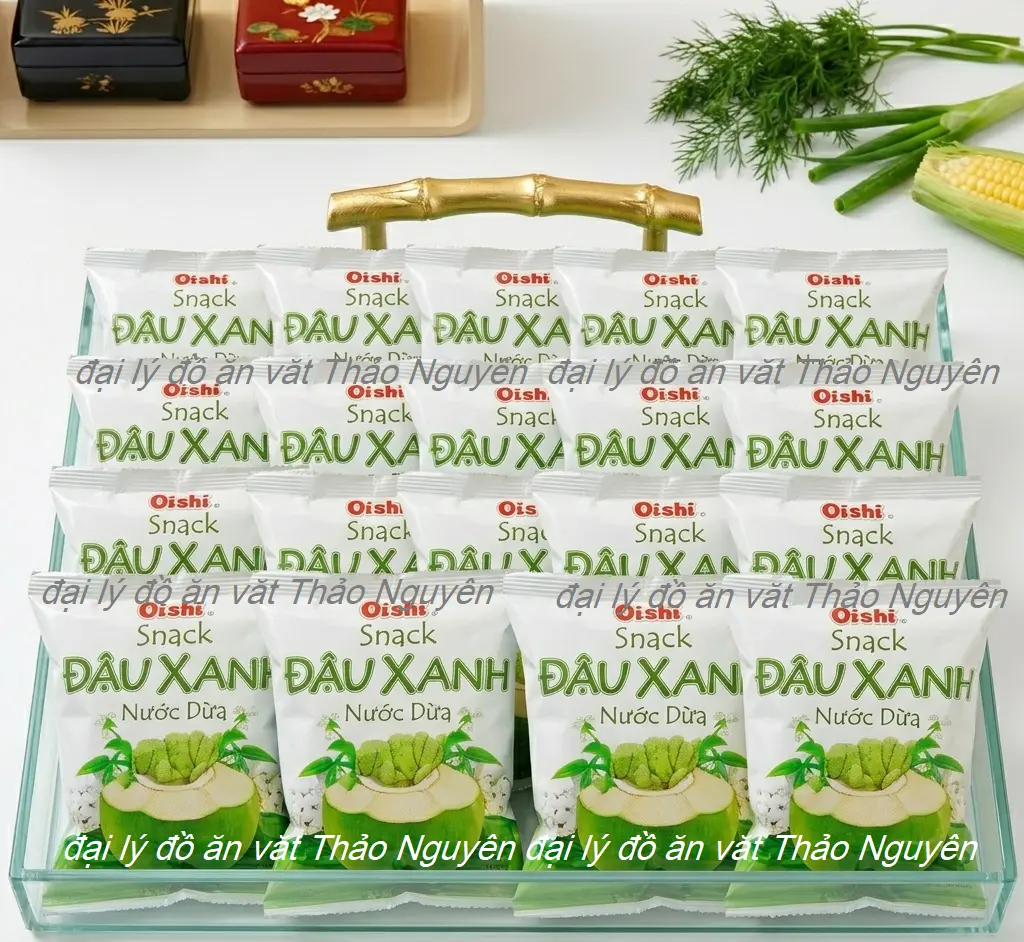 Bịch 20 gói bim đậu xanh nước cốt dừa ( ~ 6g/ 1 gói ) - Đồ ăn vặt tuổi thơ - đồ ăn vặt ngon rẻ
