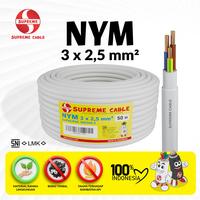Gambar SUPREME CABLE Kabel Listrik Tunggal Kawat NYM 3x2.5 mm² Inti Ganda Tembaga Murni NYM 3 x 2.5 mm² 50 meter - 50 Meter dari Britplaza Kota Depok 1 Tokopedia