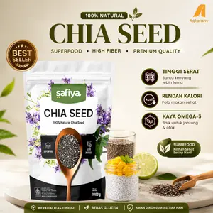 Chia Seed Organik 500 gr Biji Chiaseed Cia Hitam Mexico Premium Safiya