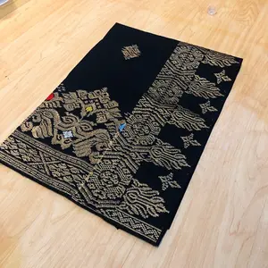 Saput Semi Songket Warna Hitam Elegan