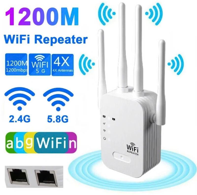 Bộ kích sóng wifi 4 râu mở rộng cùng phủ sóng phát xuyên tường kết nối xa sóng mạnh