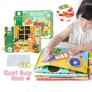 【Goodbata】Baby Shine Quiet Book Kid Busy Book / Busy Book Quiet Book / Activity Book / Buku Sticker Velcro Anak 30 Pages