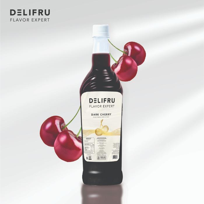 Gambar Dark Cherry Syrup Delifru 1 Liter - Sirup Ceri Hitam Premium dari Bubuqu Powder Kota Surabaya Tokopedia