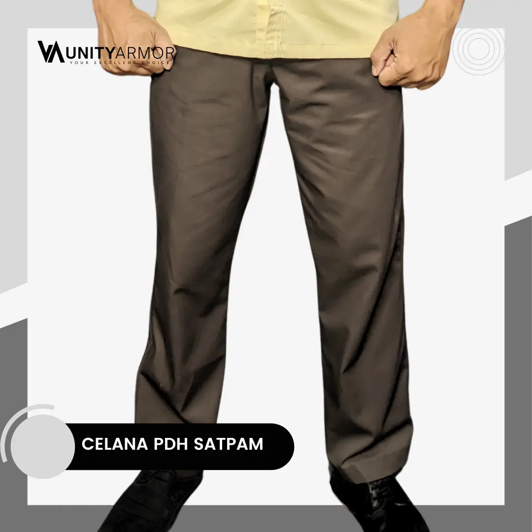 UNITY ARMOR - Celana PDH / PDL Harian bahan American Drilled Grade A - Warna Coklat
