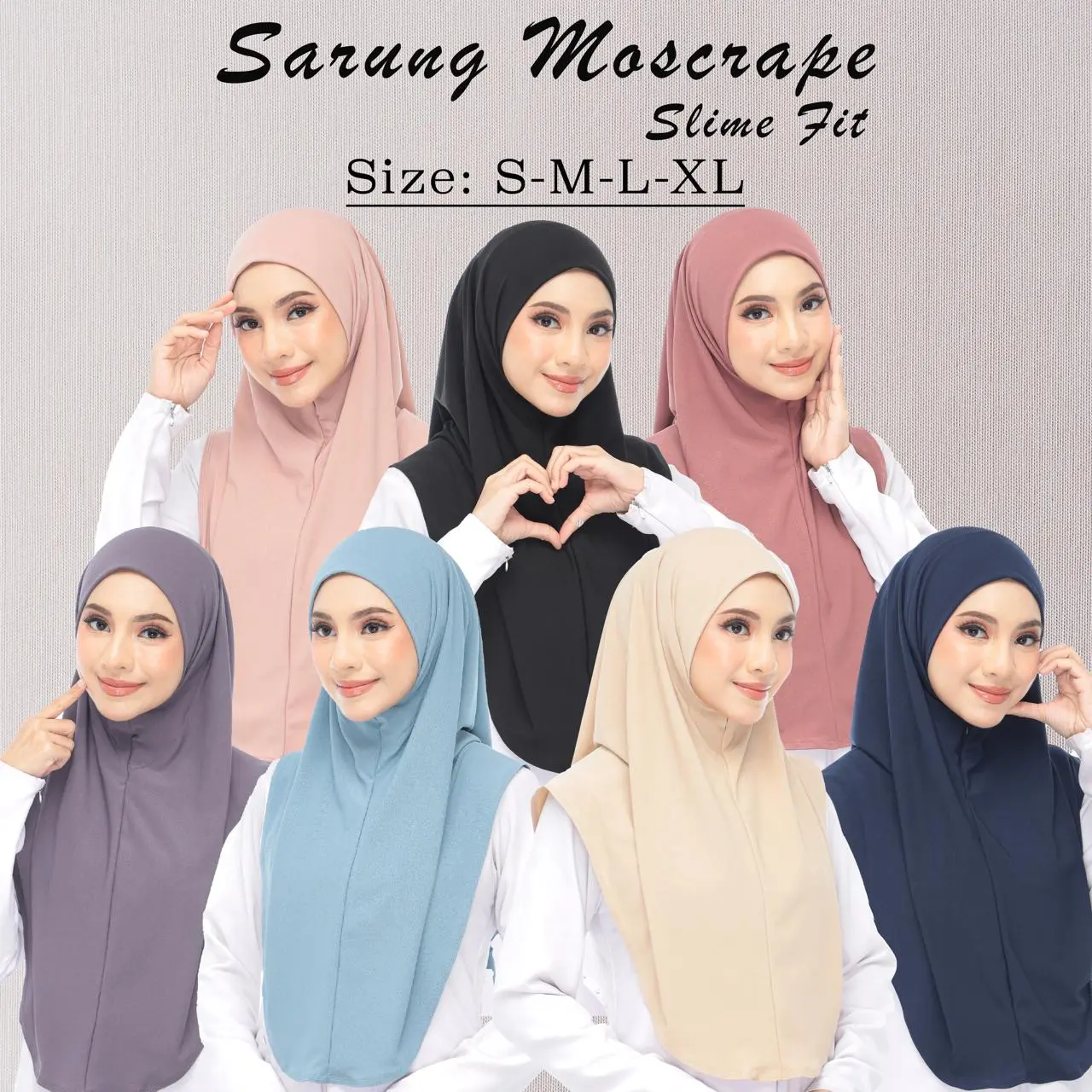 SOUK SARUNG MOSCREPE SLIM FIT AWANING LAZY LIPAT KAIN MOSCRAPE PREMIUM SIZE M-L-XL