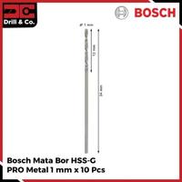 Gambar Bosch Mata Bor HSS-G PRO Metal 1 mm x 10 Pcs - Mata Bor dari Drill&Co Kota Administrasi Jakarta Barat 2 Tokopedia