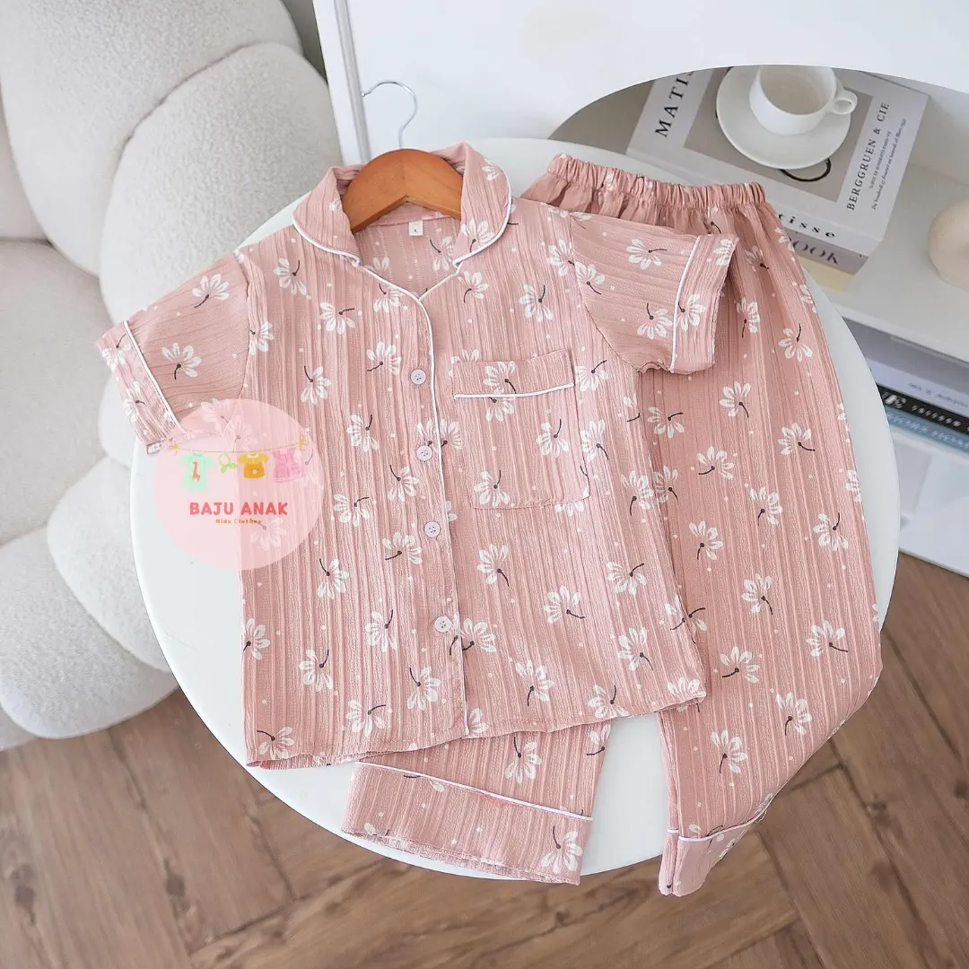 Baju Anak - Setelan Piyama Anak Premium Cotton Motif Kartun Lucu Terlaris / Fashion Oneset Baju Tidur Anak Unisex Terbaru