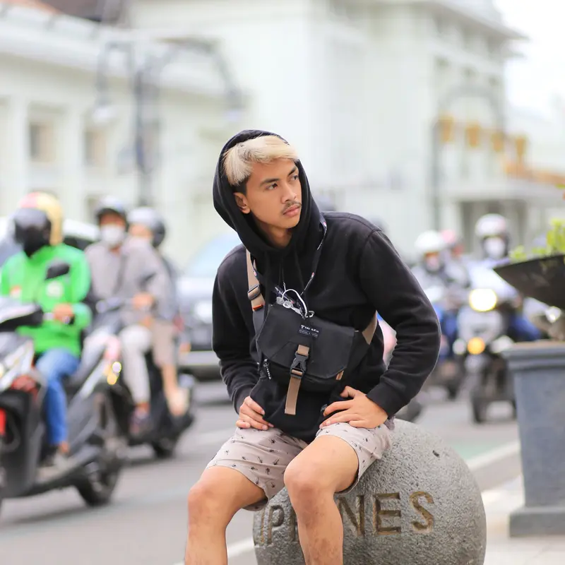 TAPAXCO Tas Selempang Pria Kick Waistbag Casual Local Original Pinggang 7