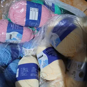 Benang Rajut Katun Susu 5PLY 50gr – Milk Cotton Yarn Import Crochet Knitting | 92 Warna Lengkap