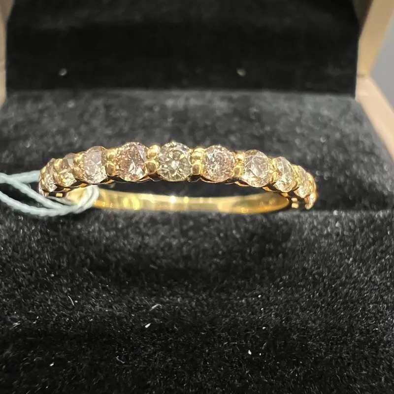 WG233 Asherée DIAMOND RING , K18YG 1.284 gms, DIA 0.5 cts, NET WT 1.384 gms