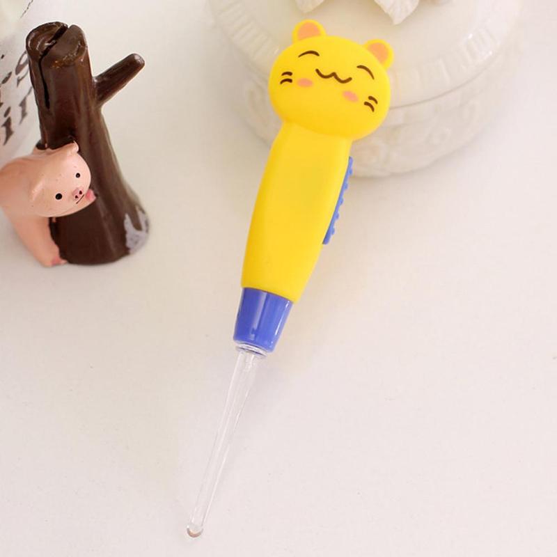 Ear Spoon Cleaning LED Lighting Cute Cartoon Animal Detachable Earwax Remover Tool Safety Cleaner #306728 4