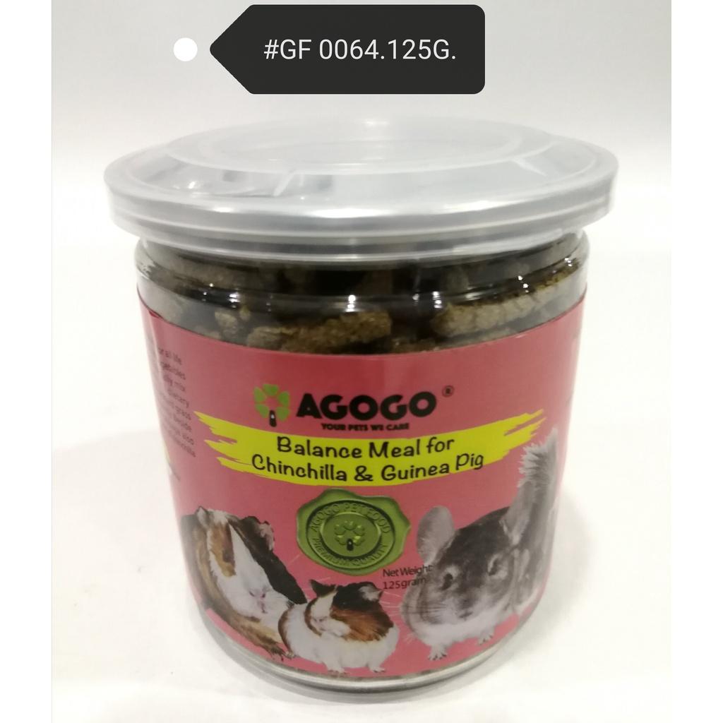GF0064 Agogo Chinchilla Guinea Pig Food 125gram Feed Makanan