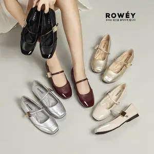 Rowey Sepatu Flat Shoes Wanita Korea Azuki