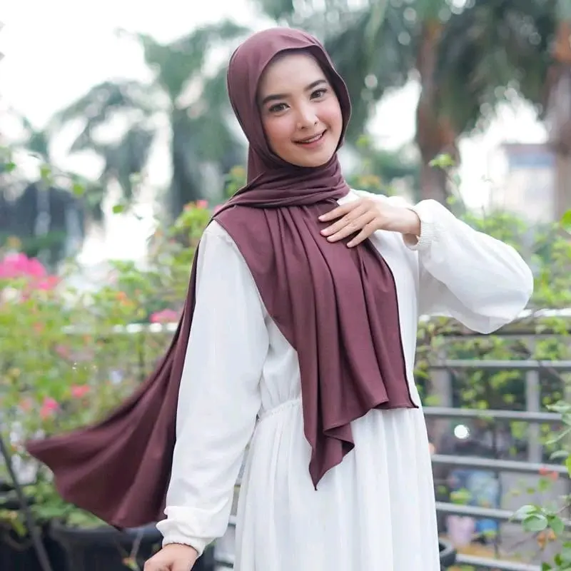 HIJAB PASHMINA KAOS RAYON PREMIUM/PASHMINA SHAUWLpashmina/pashmina kaos rayon dicuci dengan tangan saja waffle Syal Kerudung Wanita Muslim Jilbab Panjang bisa dicuci dengan mesin baby pink 4
