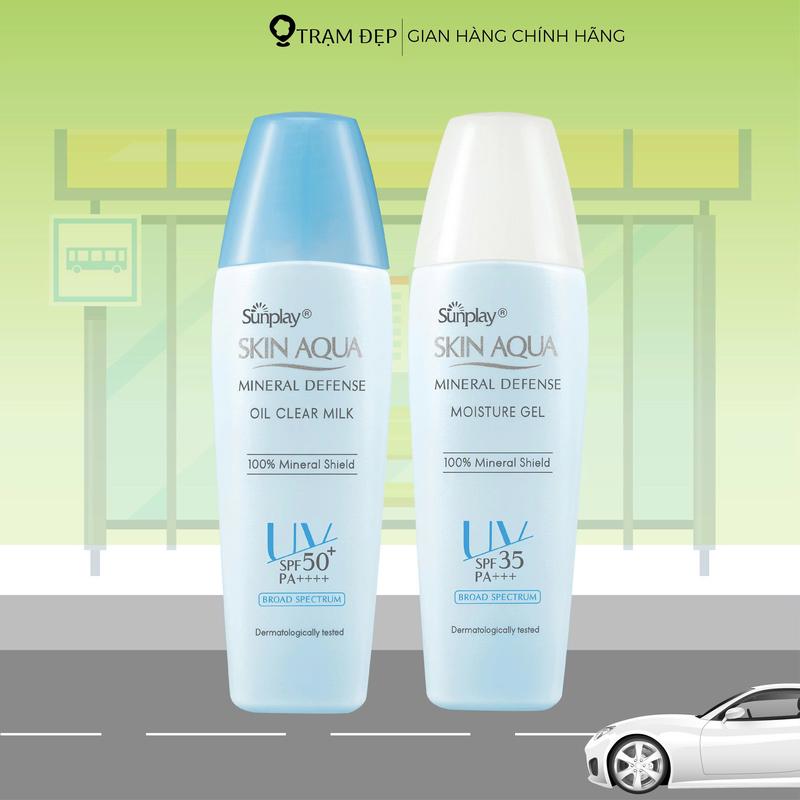 Kem Chống Nắng Vật Lý Sunplay Mineral Defense Oil Clear Milk/Gel  SPF50+ PA++++ (25g)