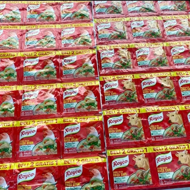 72 sachet/ 6 renteng royco ayam atau sapi bisa mix variasi kemasan ...