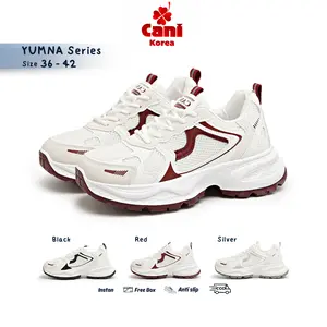 【Best Seller】CANIKOREA Yumna Sepatu Wanita Olahraga Sneaker Sport Korean Sneaker Chunky Fashion Casual Sepatu    Aestetic Shoes Viral y2k - Shoes K9255