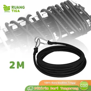Tali Bagasi Strap Motor Towing Strap Tali Karet Pengikat Barang Panjang 2 Meter Kualitas Tinggi