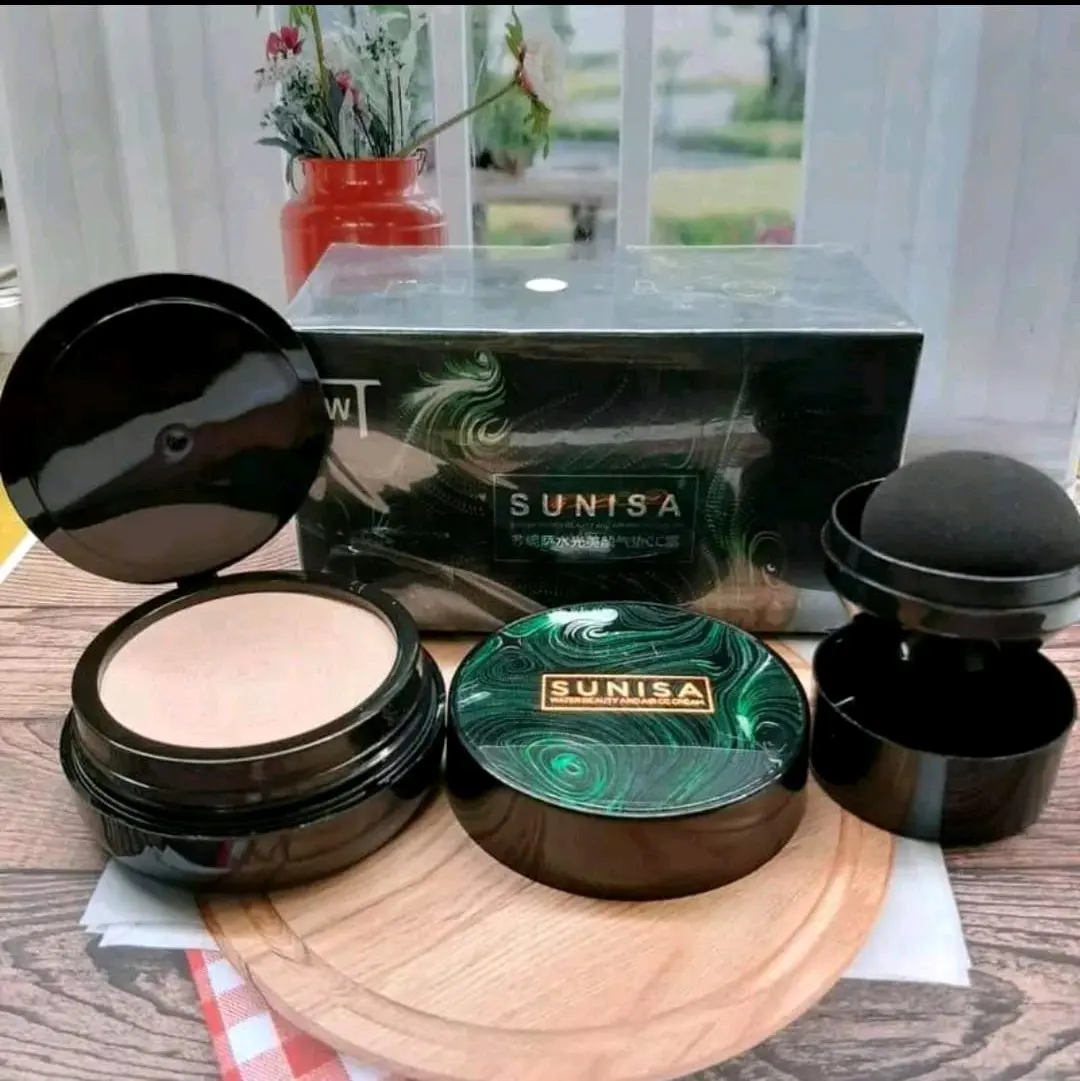 Bedak Glowing 100% Original Anti air Chusion Tahan Lama Melembabkan Mengecilkan pori-pori Powder Wajah