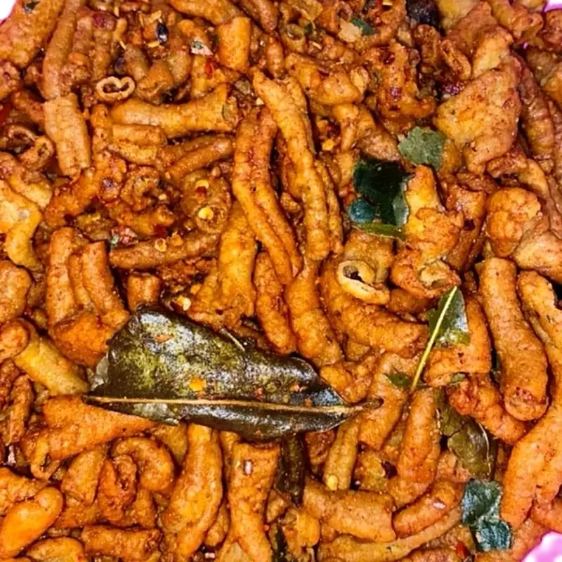 keripik usus crispy pedas daun jeruk 500 gram