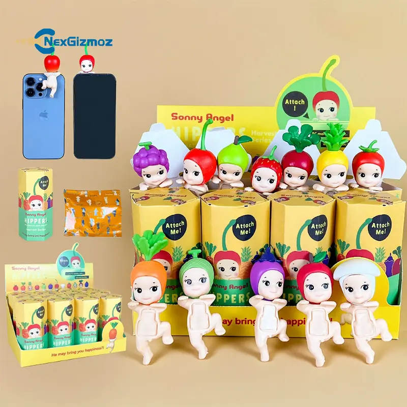 SONNY ANGEL HIPPERS DECORATIVE MINI FIGURE TEMPELAN HP RANDOM /KOTAK BUTA LOOKING BACK MINI FIGURES ANIMAL SERIES SONNY ANGEL BLIND BOX HARVEST SERIES FRUIT AND VEGETABLE & ANIMAL TEMPELAN HAND PHONE TERMURAH
