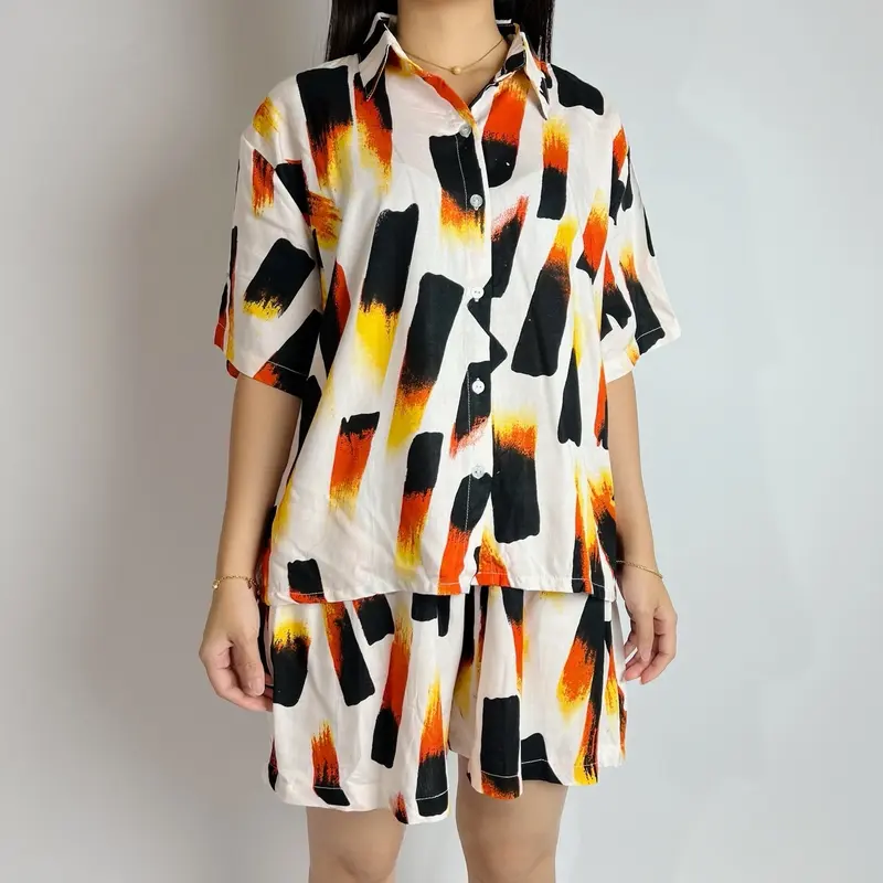 Piyama/ Baju Tidur Rayon Premium Cantik Setelan 1