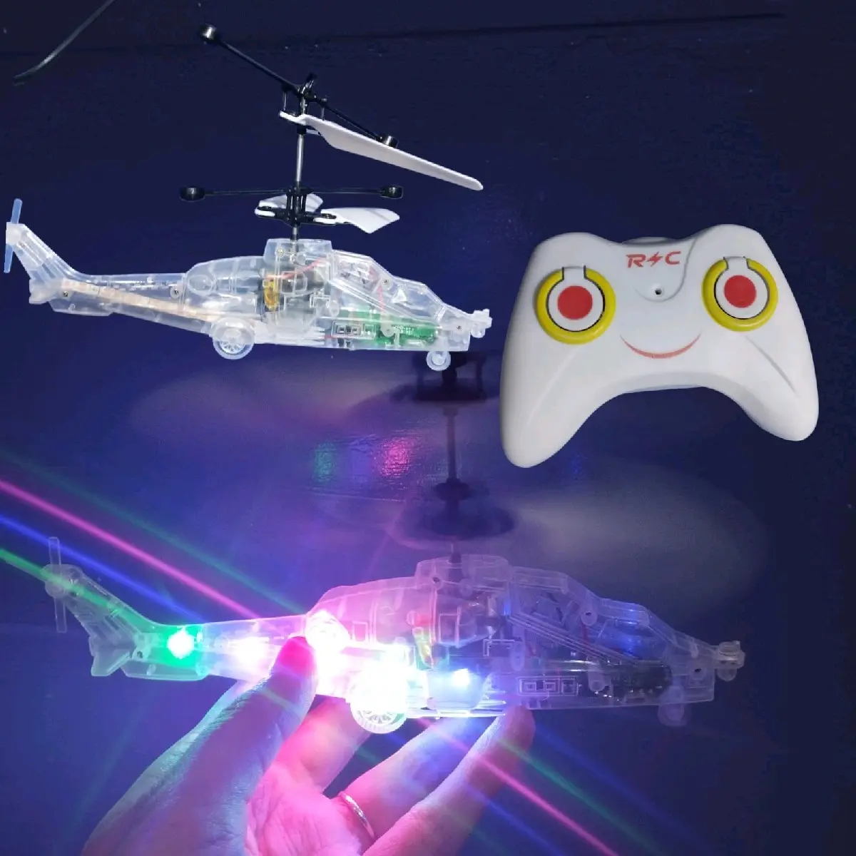 [BONUS 2 BATERAI ] MAINAN LED HELIKOPTER MAINAN SENSOR TANGAN MODEL BARU Remote Control