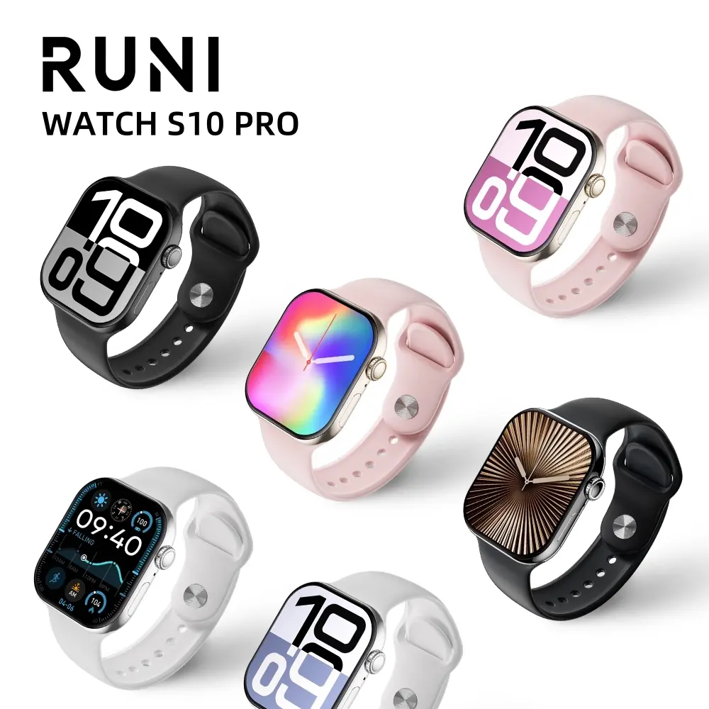 RUNI WATCH S10 Pro AMOLED Screen HD Display Smartwatch IP68 Waterproof bluetooth Android iOS jam tangan pintar 42mm 46mm