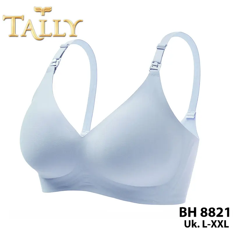 TALLY BH 8821 Bra Wanita Bra Menyusui Tanpa Kawat Busa Tipis Bahan Seamless Kait 3 Bra Maternity Pakaian Dalam Wanita Ibu Hamil Busui 1