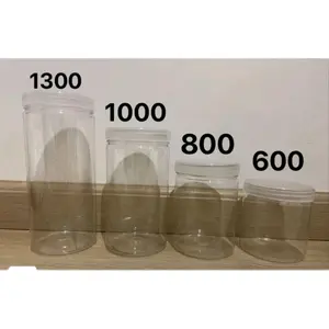 Toples Tabung 400ml |600ml |800ml |1000ml |1300ml Toples Silinder Plastik Toples Kue