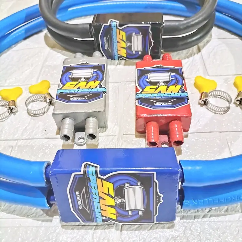 TABUNG HAWA CNC UNIVERSAL MOTOR RACING TABUNG KOTAK BAHAN BESI Motorcycle 0