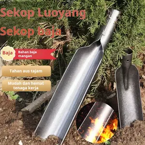 Sekop Tanah Baja Tebal Alat Pembuat Lubang Tanah Sekop Taman