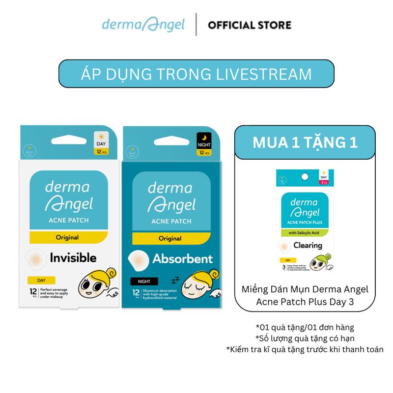 Combo dán mụn Derma Angel Day & Night 0