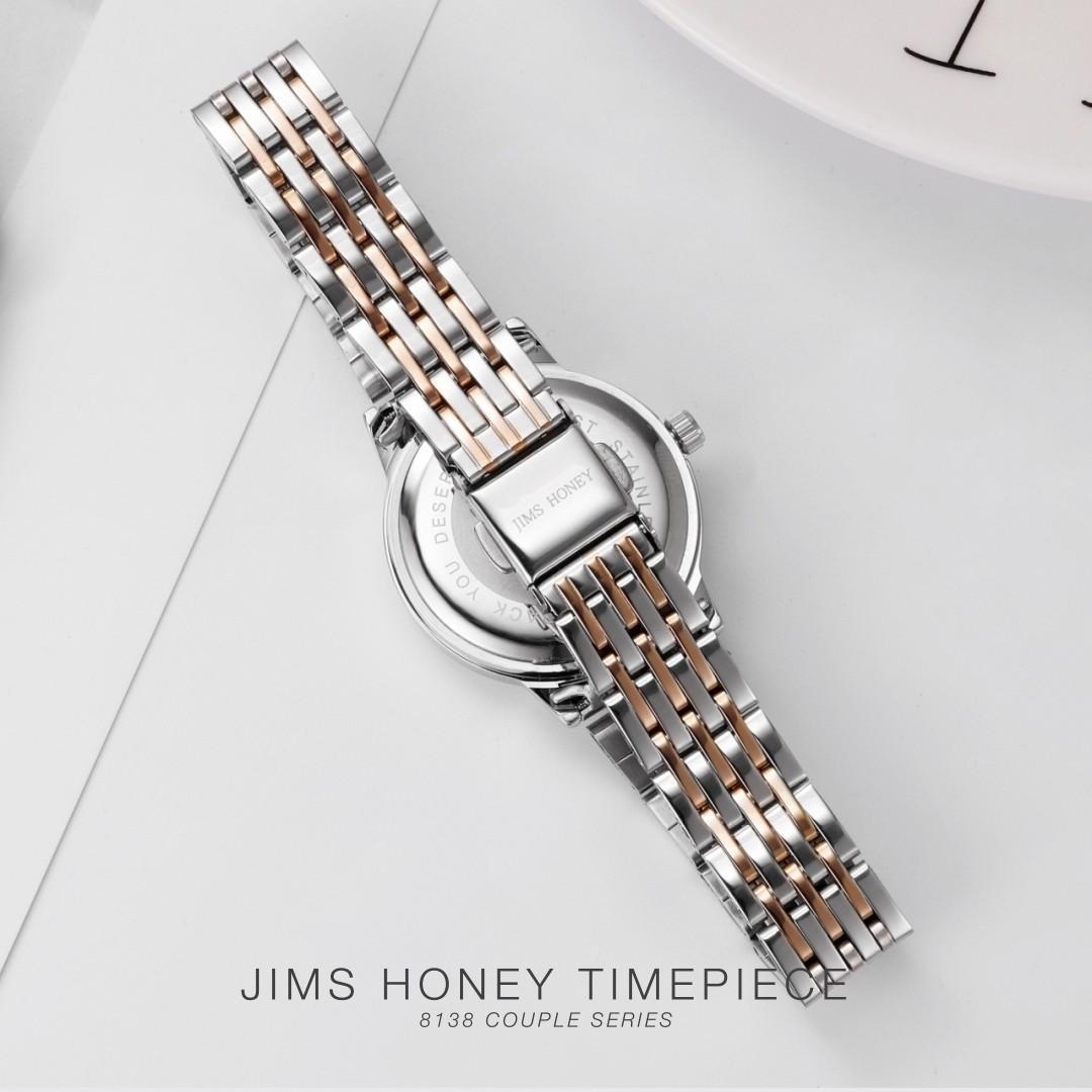 JIMS HONEY JAM TANGAN COUPLE JT 8138 (FREE BOX KAYU + BATERAI)