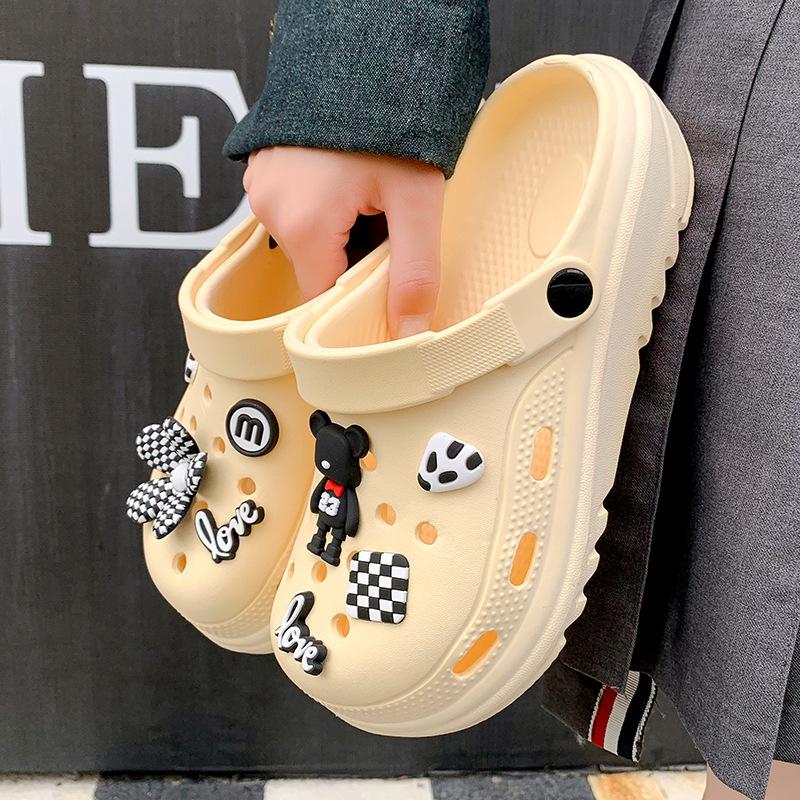 One More Shose Giày lười đục lỗ thời trang đáng yêu cho nữ, thoáng khí nhẹ nhàng mũi kín
