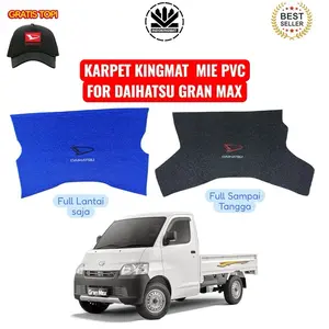 Kingmat Karpet Gran Max Pickup Free Topi Car Bahan PVC Coil Mat Tebal Empuk & Awet Untuk Daihatsu Gran Max Best Seller