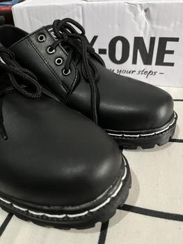 Product Review of SEPATU FORMAL PRIA | X-ONE FOOTWEAR “MOSCOW DOCMART” Hitam docmart brand lokal Shoes from e**; 0