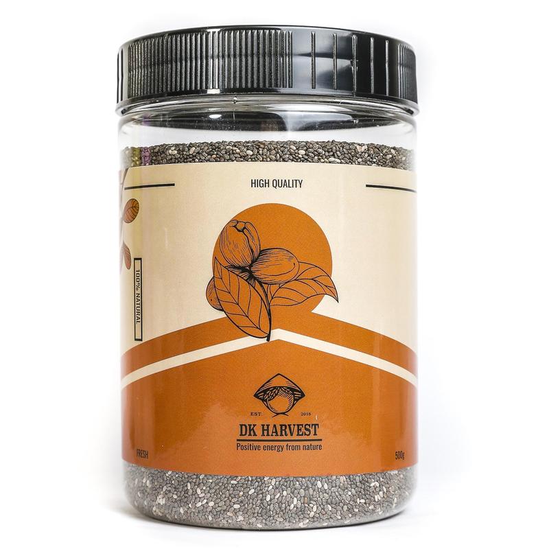 Hạt chia đen DK Harvest - Hạt chia độ tinh khiết cao Thực phẩm ăn kiêng Có giấy nhập khẩu và Xuất HĐ Công Ty
