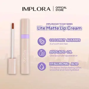 QYUESTORE|IMPLORA DAY TO DAY LIP MATTE LIP CREAM MURAH