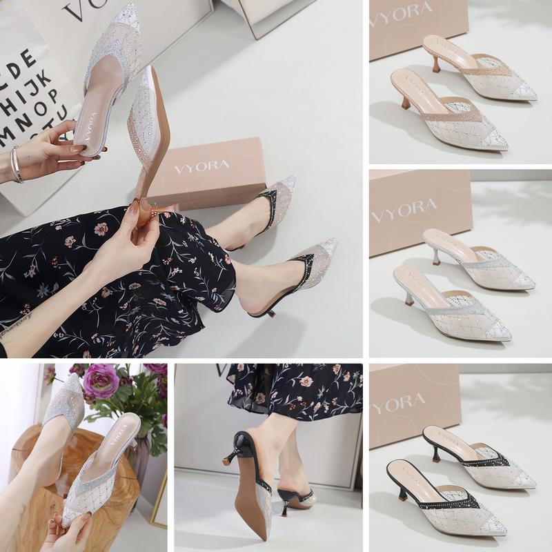 Product Introduction of Vyora - VY63350 Sepatu Heels Wanita Pesta 7cm Import 10