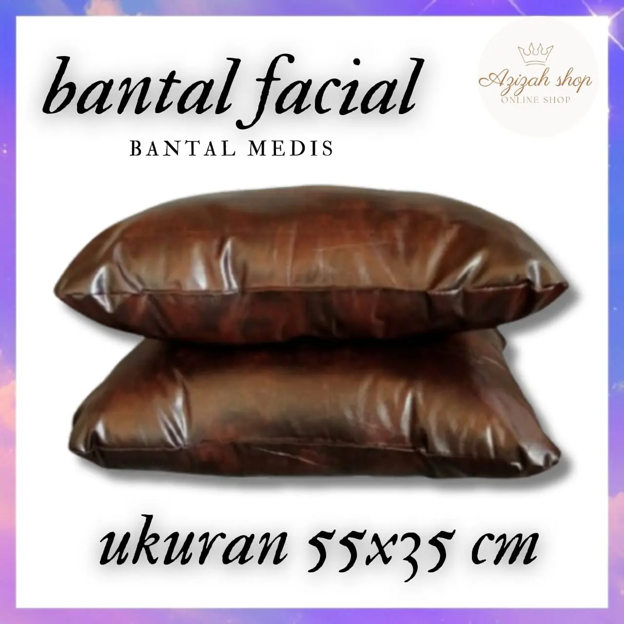 BANTAL MEDIS/BANTAL ANTI AIR/BANTAL FACIAL/BANTAL KULIT SINTESIS ANTI AIR EMPUK DAN NYAMAN  Sintetis Waterproof