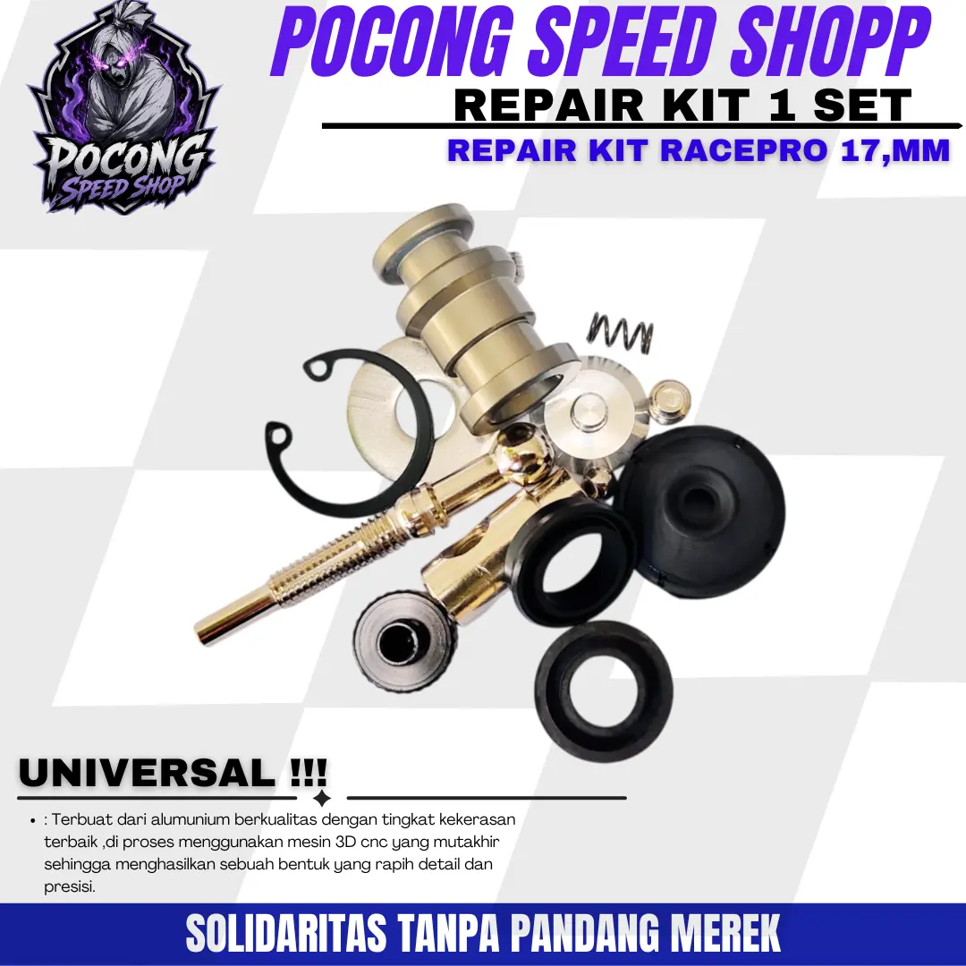 RACEPRO REPAIR KIT 17,MM SEAL KIT MASTER REM RACEPRO REPAIRKIT MASTER REM RADIAL UNIVERSAL