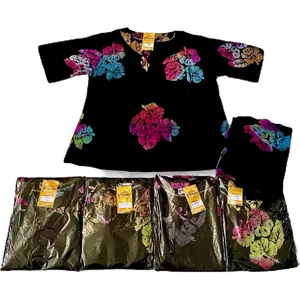 sunan queen khusus hitam motif bunga ukuran lengkap