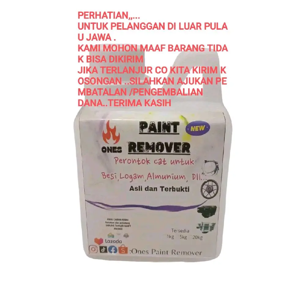 ONES Paint Remover 0.5kg (400ml) - Perontok Cat Besi dan Logam - Amplas, Car