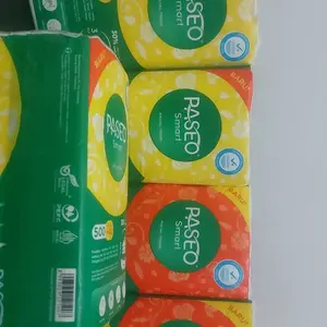 (Paket 5 Pcs) PASEO 540 Helai Smart Tisu Wajah 3 Ply 540 Helai Lembut Aman untuk Kulit Sensitif Membersihkan Kotoran Minyak & Sel Kulit Mati Praktis dan Hemat 540 Helai 3 Ply Sheet 180 Sheet ( Paket 5 Pcs- Paket 4Pcs )