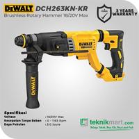 Gambar Dewalt Brushless Rotary Hammer / Bor Beton Baterai 18/20V Max DCH263KN-KR (Unit Only) - DCH263KN-KR Only dari Teknikmart Kota Administrasi Jakarta Barat 2 Tokopedia