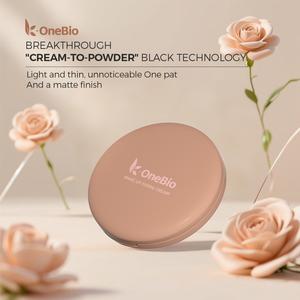 K-OneBio ควบคุมความมัน แมท เมคอัพ ครีม แป้ง ออย คอนโทรล แมท คันเบอร์รี่ ให้ความชุ่มชื้นอย่างเป็นธรรมชาติ เหมาะสำหรับแต่งหน้าได้ทั้งวัน