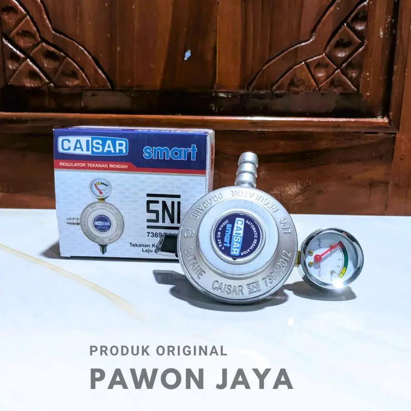 Regulator Kompor Gas Caisar Tekanan Tinggi & Regulator Caisar Smart Silver, Regulator Meter Caisar High pressure. 6